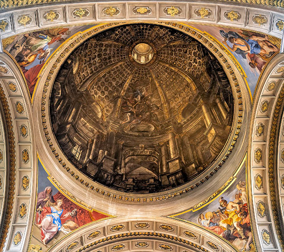 la finta cupola di s.ignazio