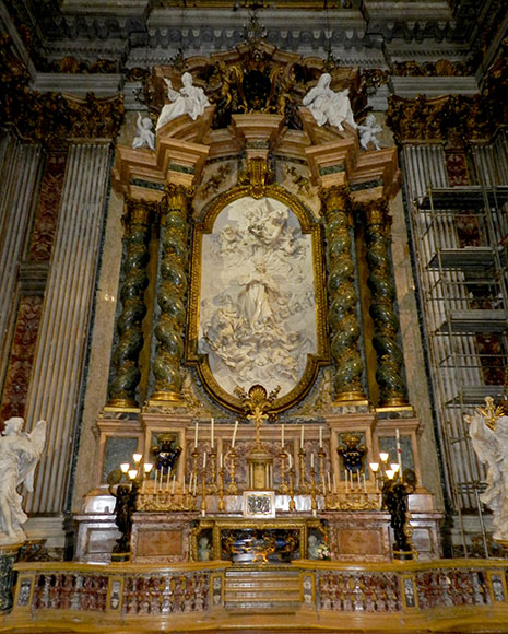 altare dedicato a san luigi gonzaga