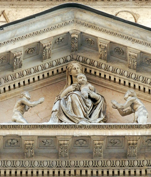 madonna con le anime oranti a s.maria dell'anima