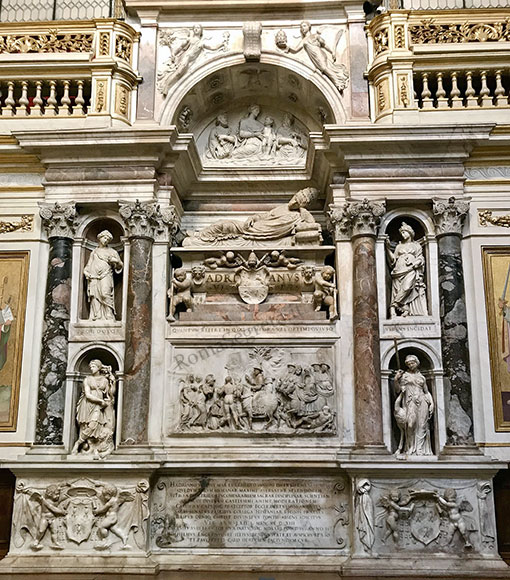 tomba di adriano VI a s.maria dell'anima