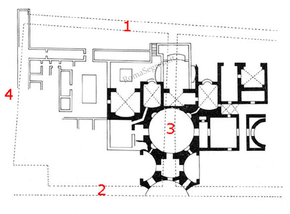pianta delle terme di agrippa