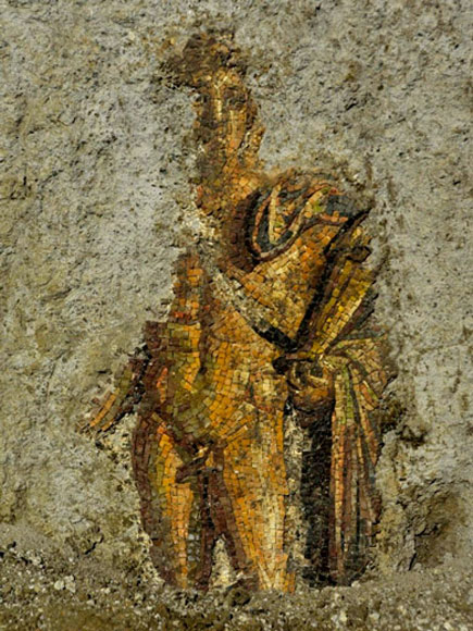 mosaico di apollo alle terme di traiano