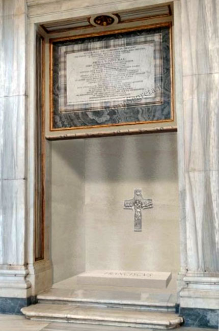 tomba di papa francesco
