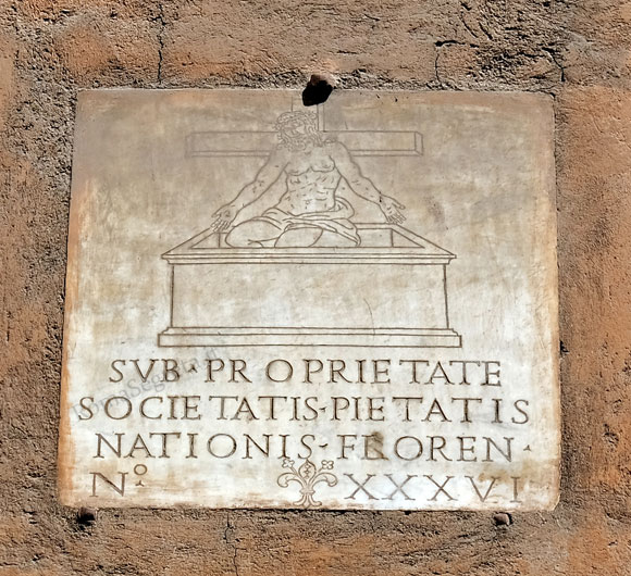 targa su via dei cimatori