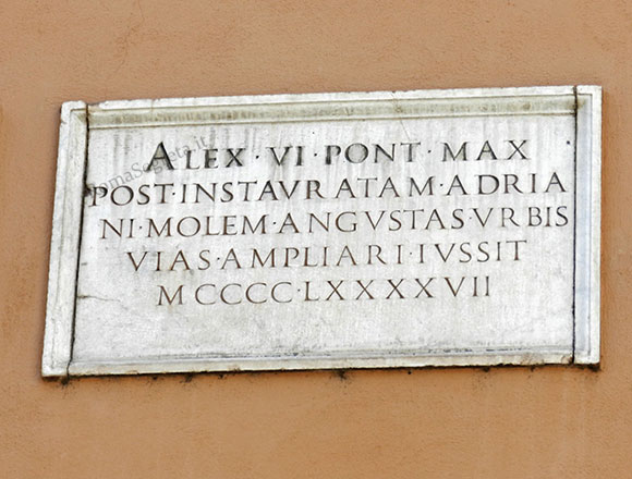 targa a via del pellegrino