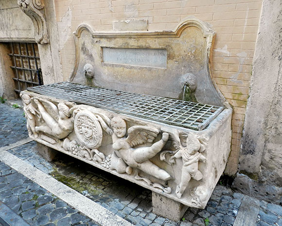 fontana a via di s.stefano del cacco