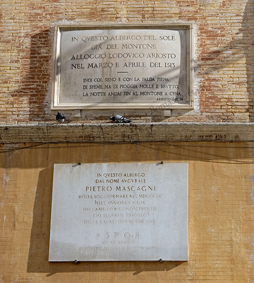 targhe dell'albergo del sole