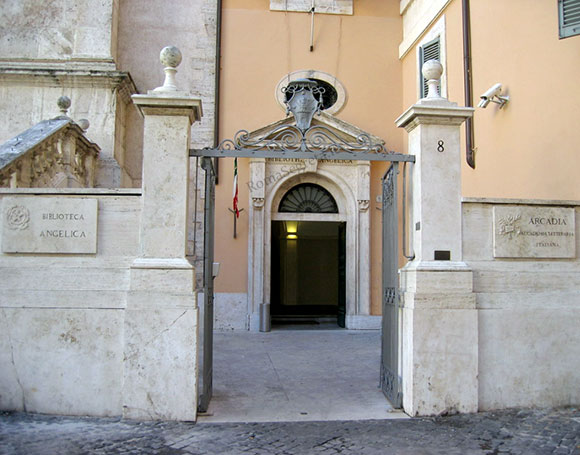 ingresso della biblioteca angelica