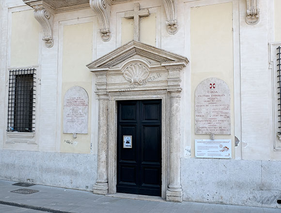 chiesa cristiana evangelica metodista a piazza di ponte s.angelo