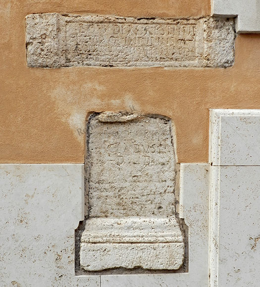 iscrizioni del tempio della dea bona