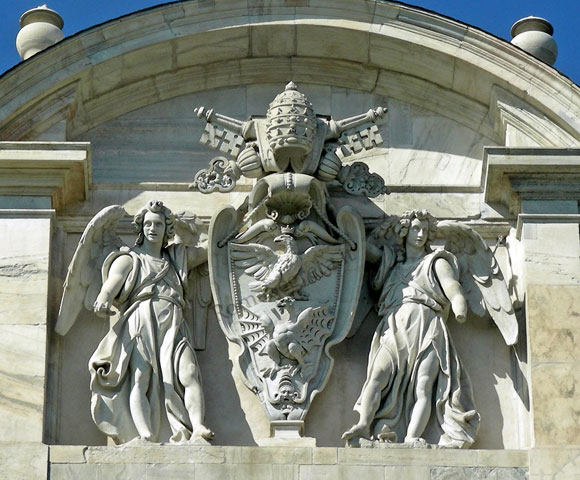 stemma di paolo v alla fontana paola