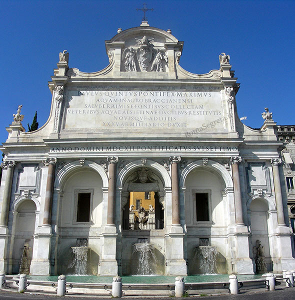Vedi su Google Maps fontana dell'acqua paola