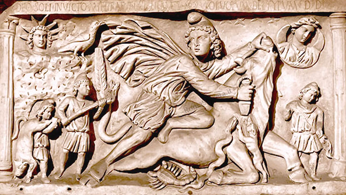 mitra che uccide il toro