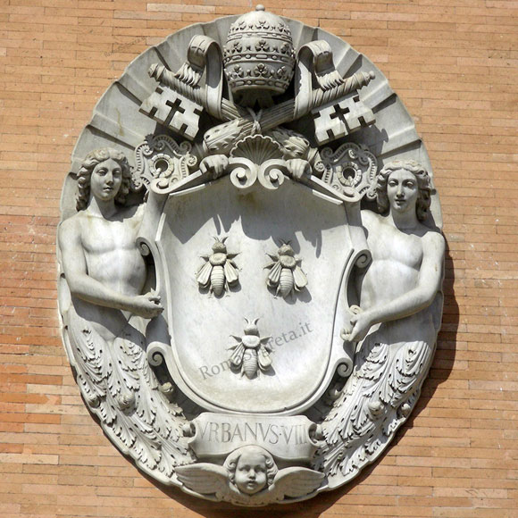 stemma di urbano VIII su porta s.pancrazio
