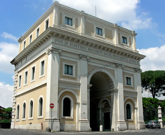 facciata interna di porta s.pancrazio