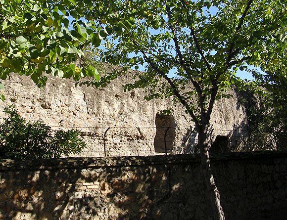 resti della porticus aemilia in via franklin