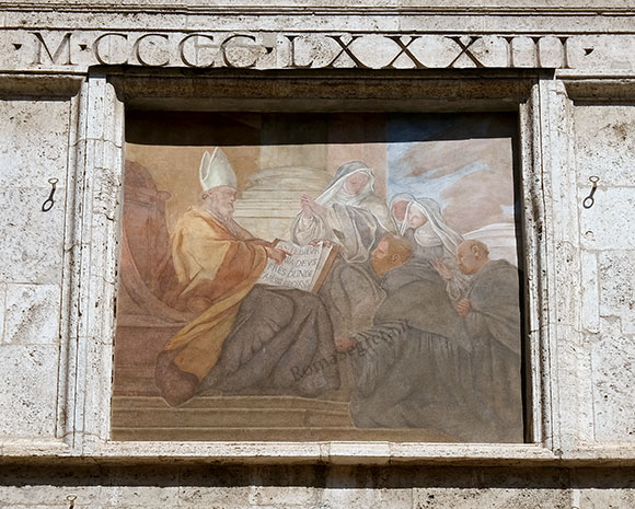 consegna della regola agostiniana a s.agostino