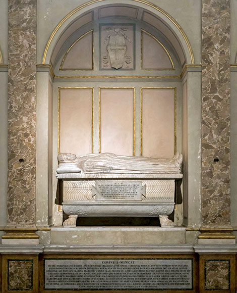 sarcofago di santa monica