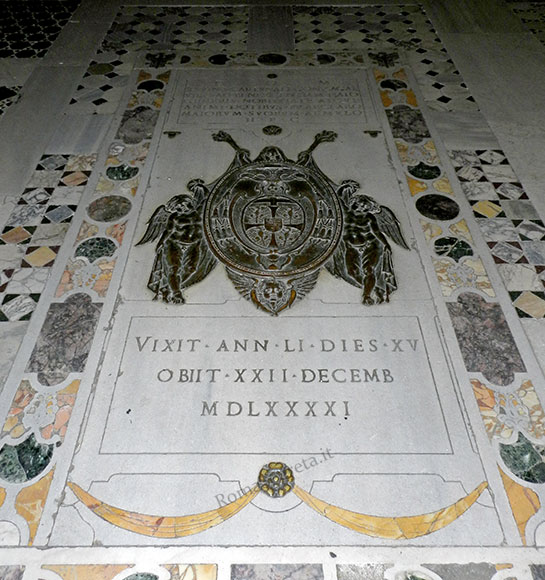 pietra tombale del cardinale gonzaga