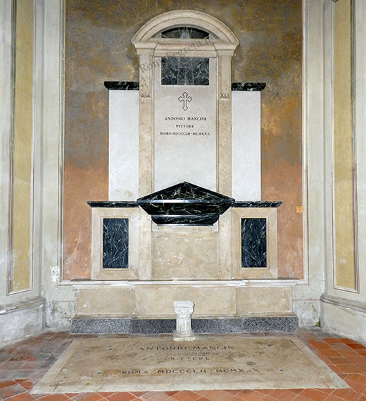 monumento funebre del pittore mancini