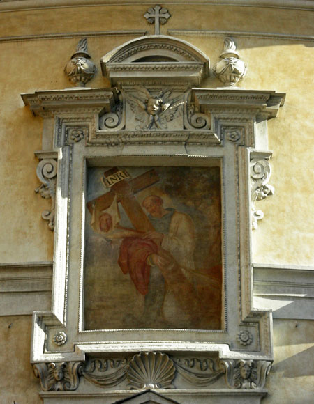 affresco sulla facciata di san bernardo