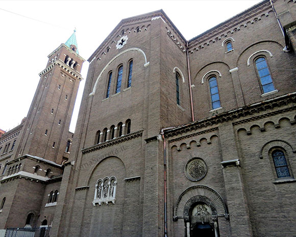 facciata di s.camillo de lellis su via sallustiana