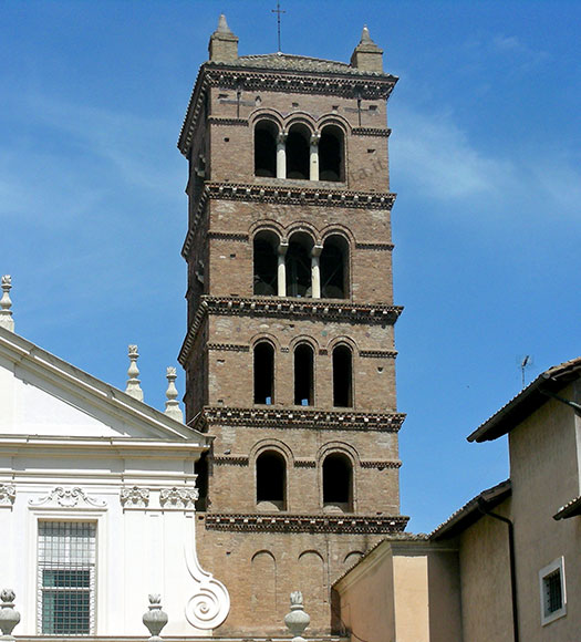 campanile di s.cecilia in trastevere