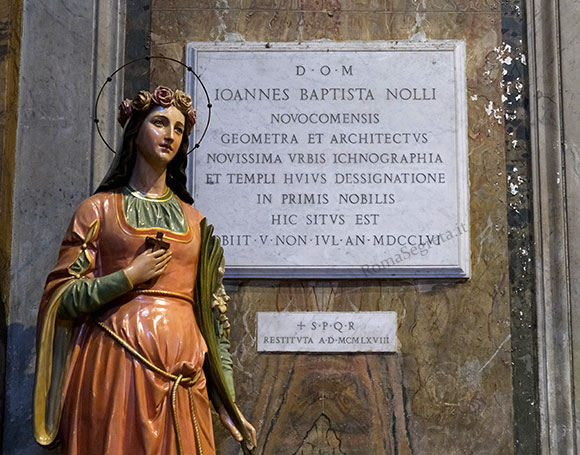 lapide di giovanni battista nolli