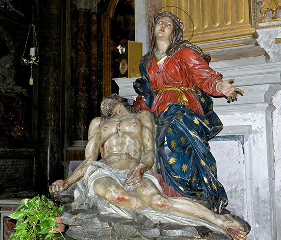 gruppo ligneo della pietà a s.marcello
