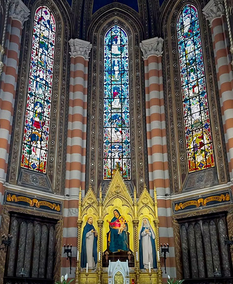 abside ed altare maggiore di s.maria del rosario