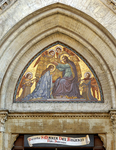 mosaico su portale di s.maria del rosario