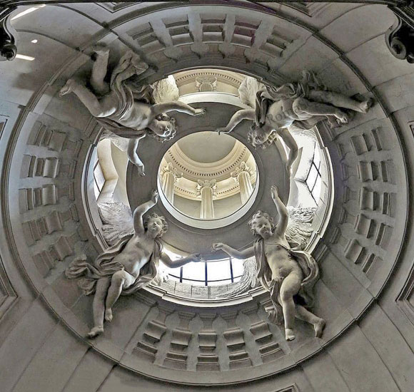 cupola della cappella avila a santa maria in trastevere