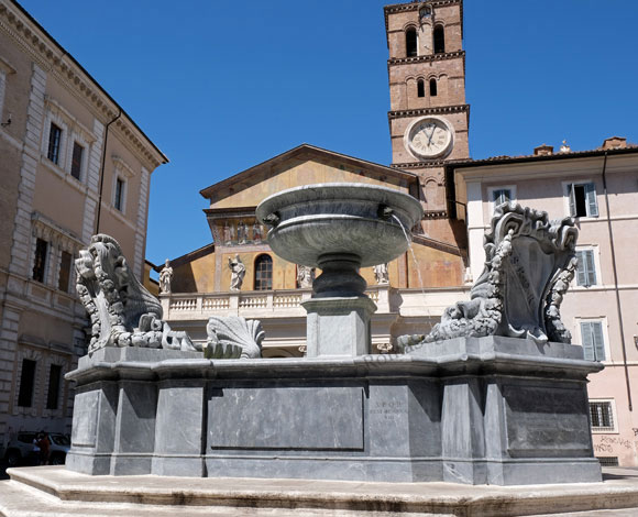 fontana di piazza di santa maria in trastevere