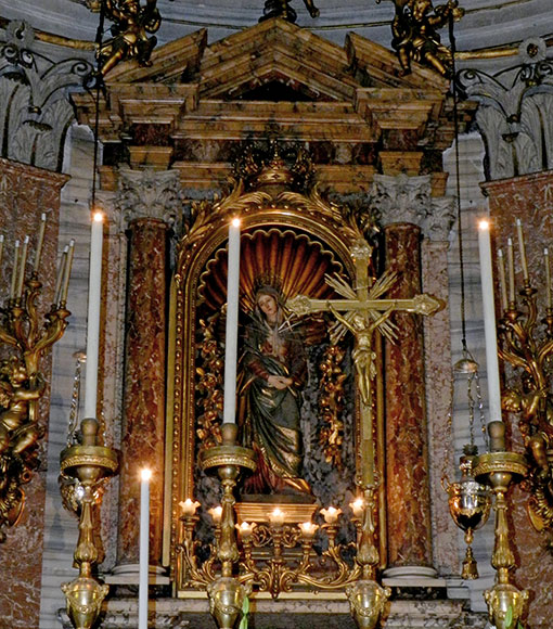 altare maggiore a s.maria in via