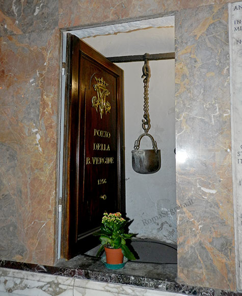 pozzo nella cappella della madonna a s.maria in via