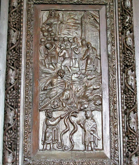 pannello con volto di napoleone bonaparte