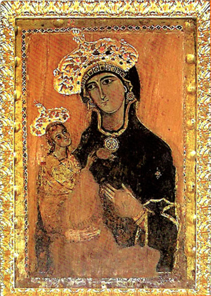 icona della vergine con bambino