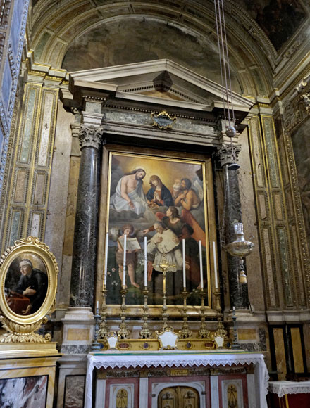 cappella di san giovanni battista de rossi alla santissima trinità dei pellegrini