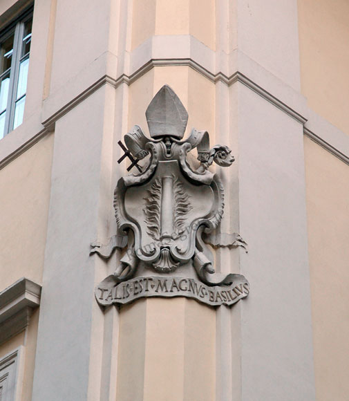 stemma dei monaci basiliani a via del basilico