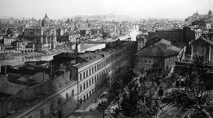 ospedale dei pazzerelli a via della lungara