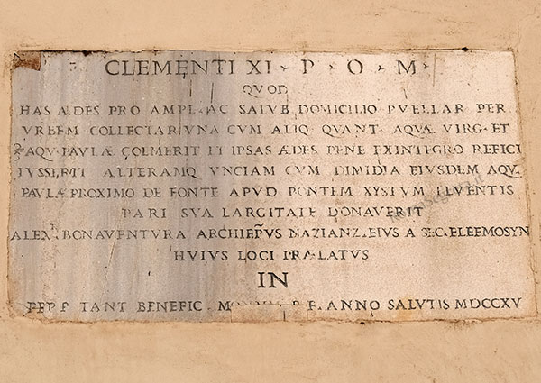 lapide a via delle zoccolette