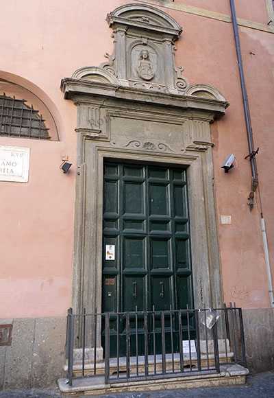 ingresso all'ospizio di s.girolamo della carità