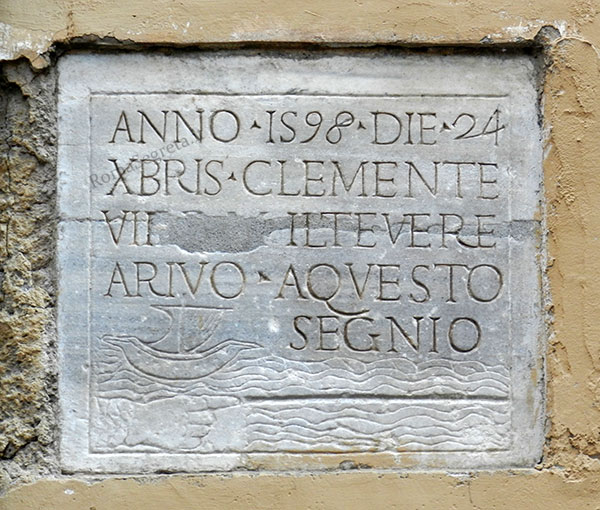 lapide a via di s.maria dei calderari