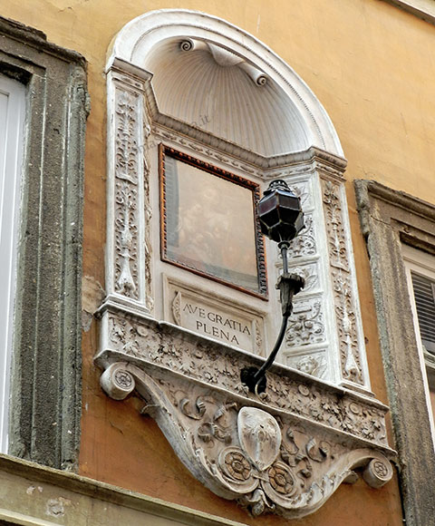 madonna con bambino e san giovannino a vicolo de' venti