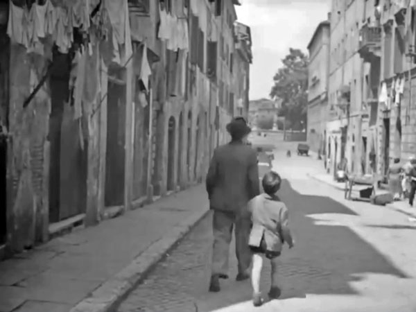 Vedi su Google Maps via di panico nel film ladri di biciclette