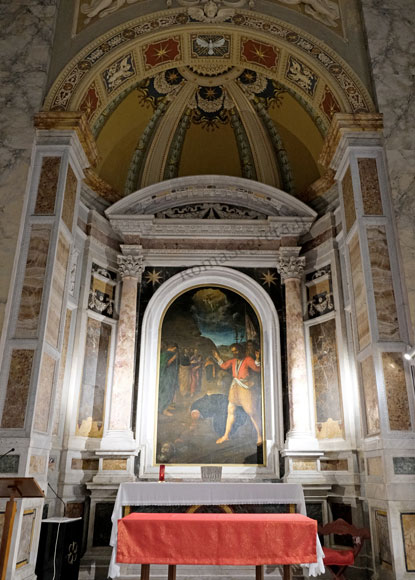 altare di s.paolo nella chiesa di s.paolo alle tre fontane
