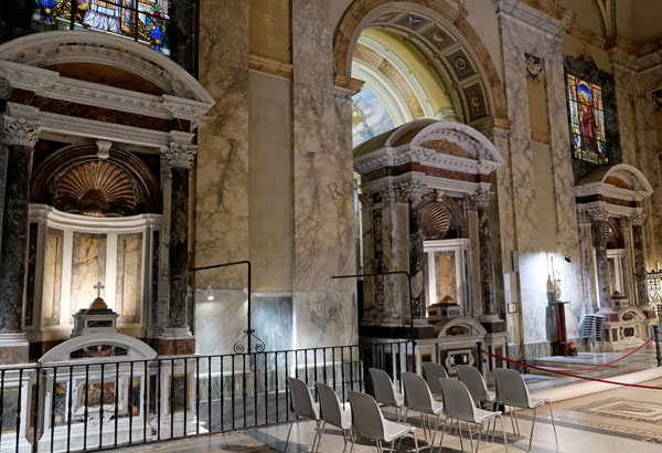 le tre fontane nella chiesa di san paolo
