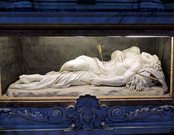 statua di san sebastiano