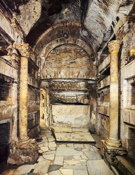 cripta dei papi alle catacombe di s.callisto