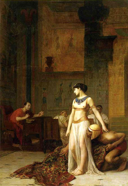 cleopatra e cesare di jean leon gerome